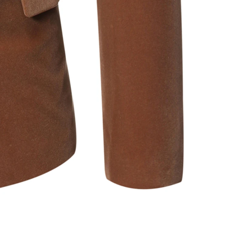 Мужской двубортный вельветовый пиджак Shenrun повседневный костюм со стоячим