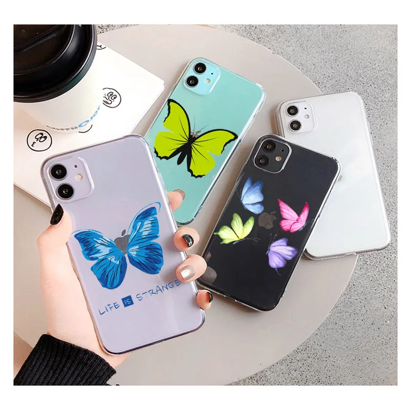 Прозрачный мягкий силиконовый чехол для iPhone 12 11 Pro Max X XR XS 8 7 6 6S Plus Mini | Мобильные