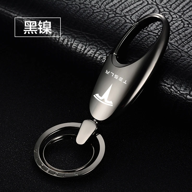 Car Keychain Alloy Metal Clasps Hooks Buckle Waist Keychain for Tesla Model 3 tesla Tesla model 3 Model X model Y s accessories