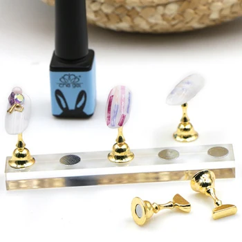 

5 pcs /set False Nail Tips Display Stand Holder Set Clear Showing Shelf Practice Holders Manicure Nail Salon Tools