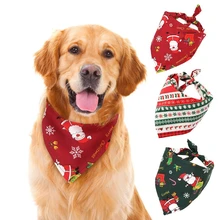 Рождественская мода, бандана для животных, ошейник, нагрудник для собак, шарф, галстук для щенков, шейный платок для кошек, собак, вечерние аксессуары для ухода за домашними животными