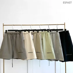 Short de marque en coton pour homme, Streetwear réfléchissant, Hip Hop, sport, loisirs en plein air, course à pied, 2021 