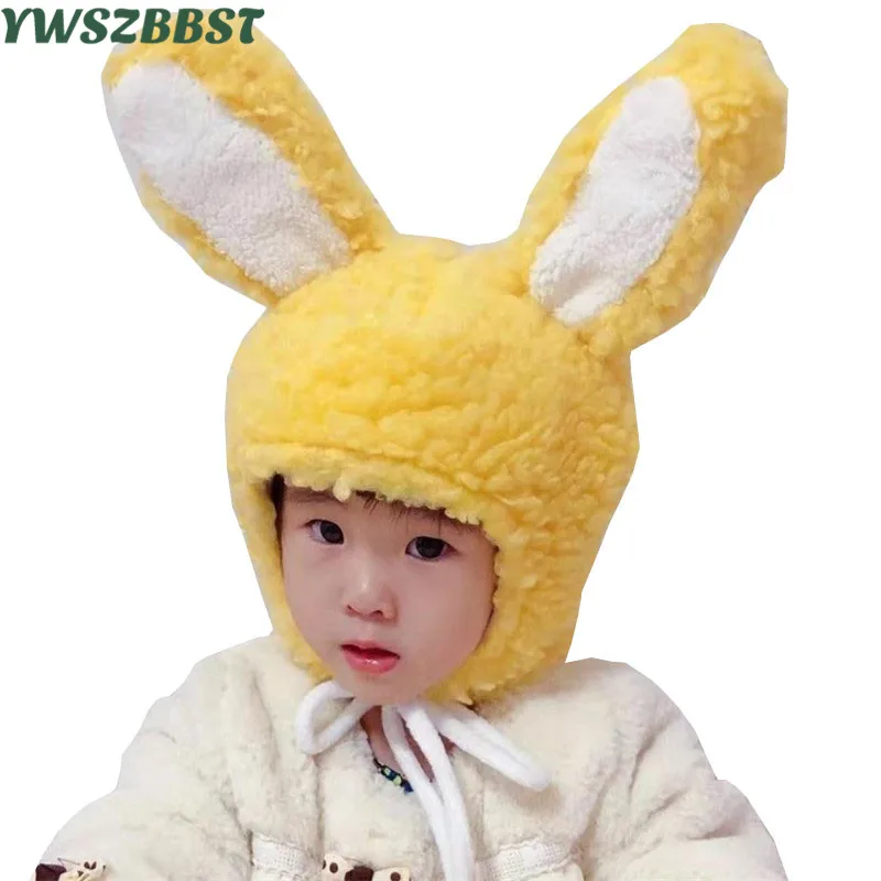 

New Autumn Winter Crochet Children Hats Rabbit Ear Girl Boy Wool Cap Baby Cap Toddlers Kids Knit Beanie Hats
