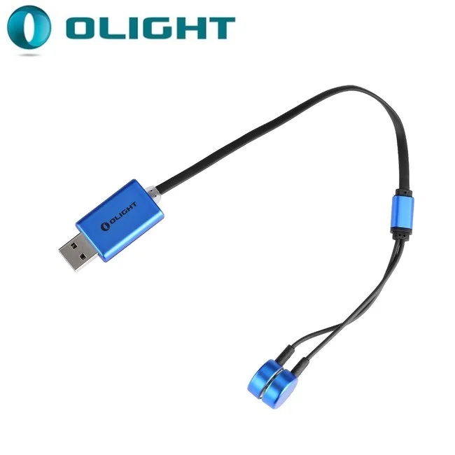 Olight UC магнитное зарядное устройство USB совместимо с литиевыми аккумуляторами с номинальным напряжением от 3,6 В до 3,7 в. Никель-металл-гидридного аккумулятора