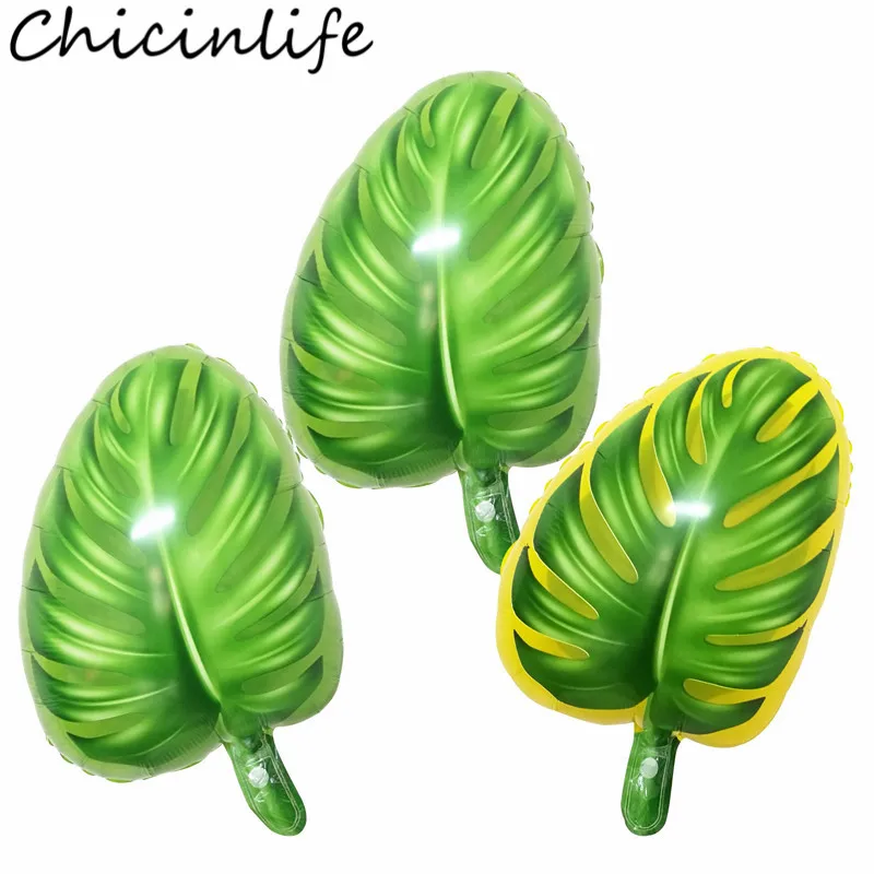 Chicinlife 3 шт. зеленые пальмы черепаха лист пластиковые шары тропические летние
