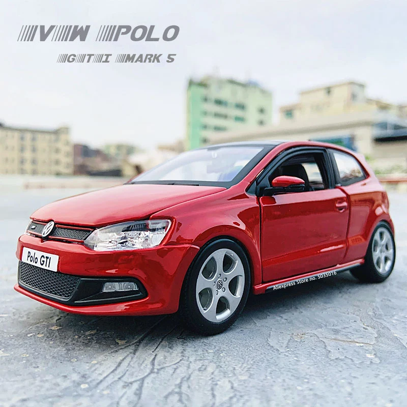 Bburago 1:24 Volkswagen POLO GTI MARK 5 simulation alloy car model crafts decoration collection toy tools gift | Игрушки и хобби