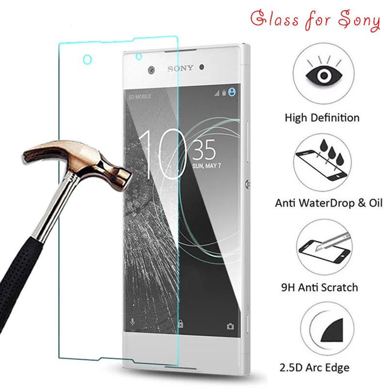 Закаленное стекло для Sony Xperia L L1 L2 M M2 M4 Aqua M5 Защитная пленка экрана R1 Plus T2 Ultra T3 9H HD |
