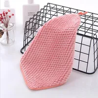 Pineapplet Coral Fleece Kitchen Towel Strong Absorption Pineapple Coral Velvet Washing Room Handkerchief Hand Towel 25x25cm 6