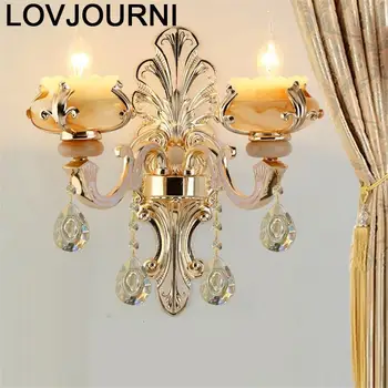 

Modern Lamp Stair Vanity Loft Decor Crystal Applique Murale Luminaire Lampara De Interior Wandlamp Aplique Luz Pared Wall Light