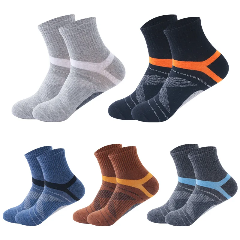 ZTOET High Quality 5Pairs Lot Combed Cotton Men's Socks New Casual Breathable Active Socks Man Stripe Long Sock EU39 45