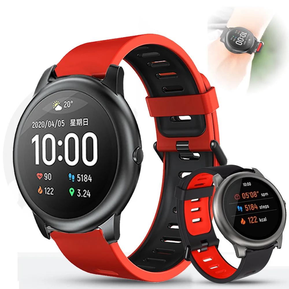 Для Solar LS05 acessorios спортивный силиконовый ремешок на запястье для Xiaomi Haylou Смарт