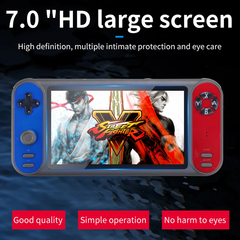 

Coolbaby RS17 7 inch HD Retro Handheld Game Console Double Game Console Support Joystick Gamepads For PSP3000 Arcade FC GBA
