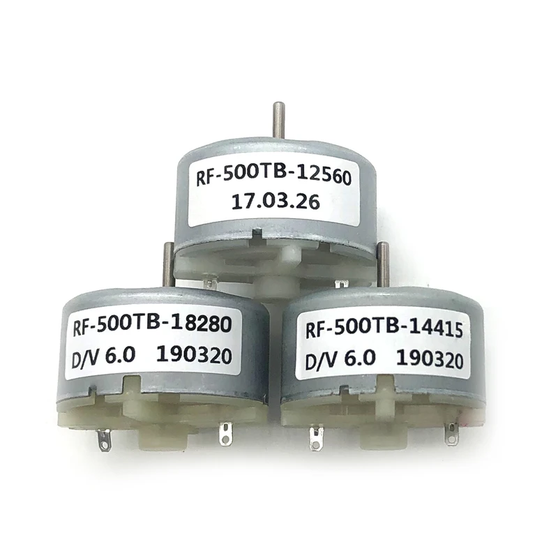 

5pcs Brush Motor Model RF500TB12560 14415 18280 DC Motor Small Motor Sprayer Humidifier 3V6V12V
