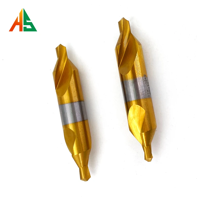 Drill Bit Set Drill Bits Drill Bit Countersink Drill Bit Countersink Drill Drill Cutter Stainless steel Center Drill M35 HSS-Co Cobalt Plated Titanium Coated Spiral Groove Centering Drill Metalworking Hole