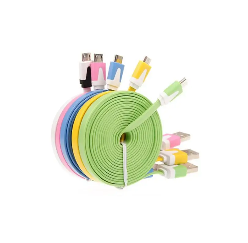 random OMESHIN Micro USB кабель для синхронизации данных зарядный шнур ткань для телефона Android 2 м prolunga usb удлинитель Кабель мини-usb 1 м - Цвет: random