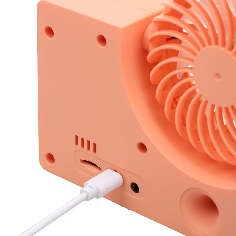 Многофункциональный Мини Bluetooth динамик с вентилятором беспроводной динамик для телефона портативный адаптер-звукосниматель поддержка tf-карты AUX в MP3-плеера