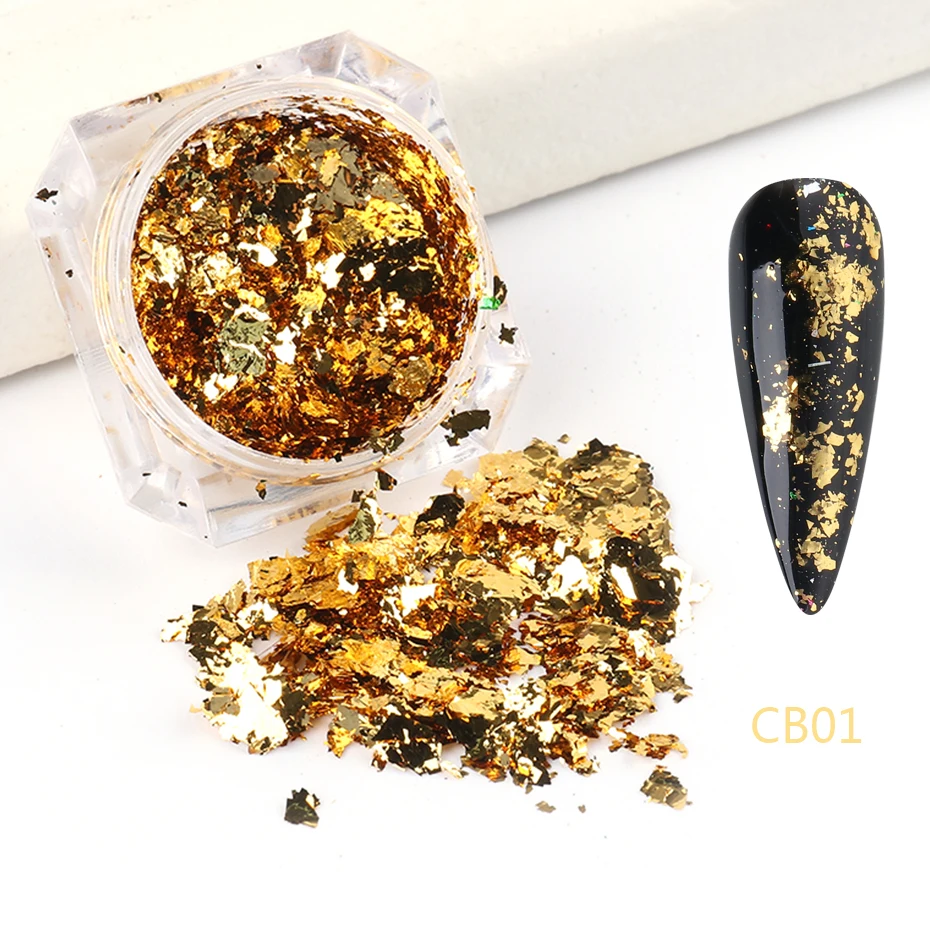 Holographic Glitter Nail Art Foils FBCB01-08