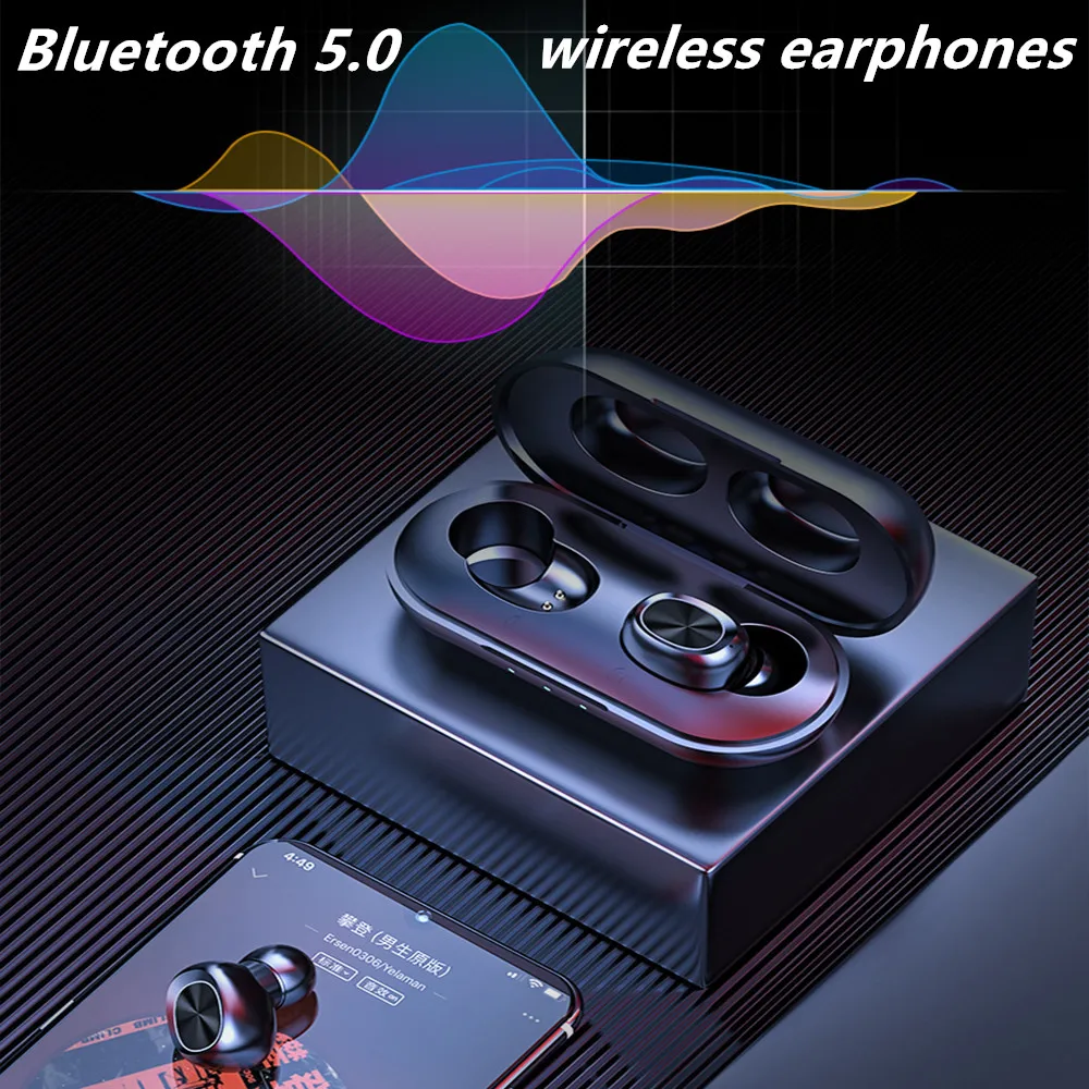 TWS стереонаушники B5 с поддержкой Bluetooth 5 0 и функцией автоподключения|Наушники