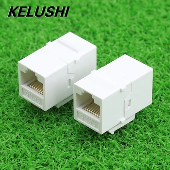

2/5/10pcs CAT6 Ethernet Cable Extender End-to-End Adapter 8P8C RJ45 Adapter Network through Extension Module for Empty Panel