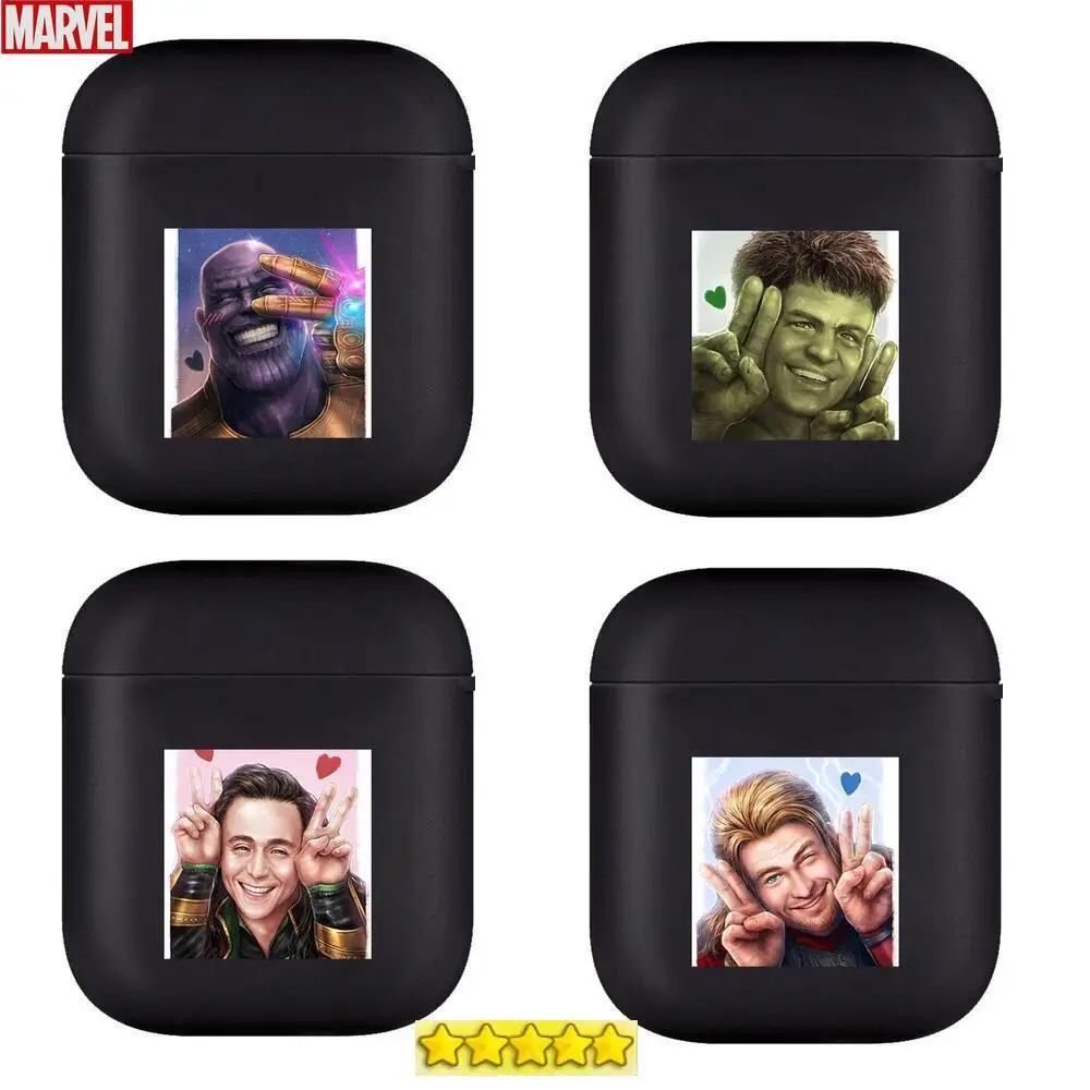 Мягкие силиконовые чехлы Marvel yeah для Apple Airpods 1/2 защитный беспроводной Чехол Bluetooth