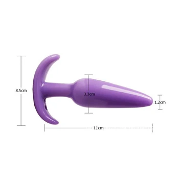 Mini Anal Plug Waterproof Silicone G-spot Smooth Feel Anal Butt Plug Masturbation Sex Toy Sex Product For Adult Women Men GS0035 6