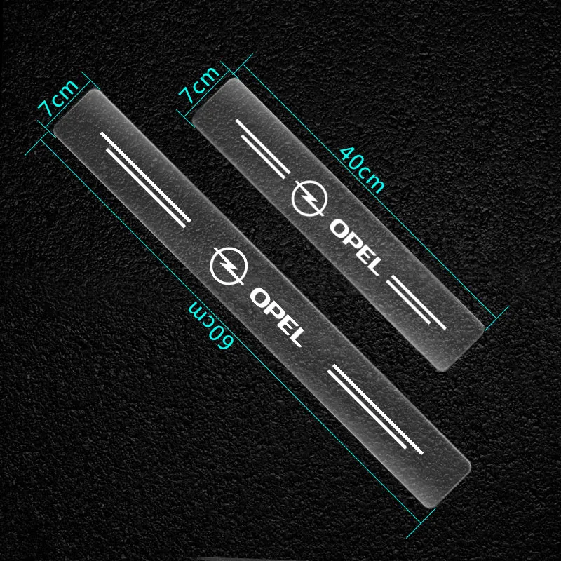 4Pcs Car Threshold Transparent Protection Sticker For SEAT Leon 5F Ibiza 5 6 MII Altea EXEO Toledo 3 Cordoba Alhambra Auto Goods