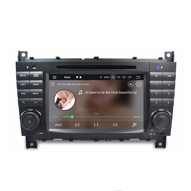 Cheap Android 9.0 4G 2 DIN Car DVD GPS For Mercedes /Benz W203 W209 W219 A -Class A160 C -Class C180 C200 CLK200 radio stereo 4