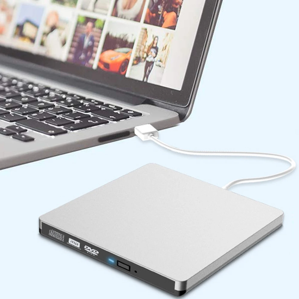 USB Внешний ридер Тип C легкий портативный универсальный оптический рекордер замена DVD привод плеер многоцелевой