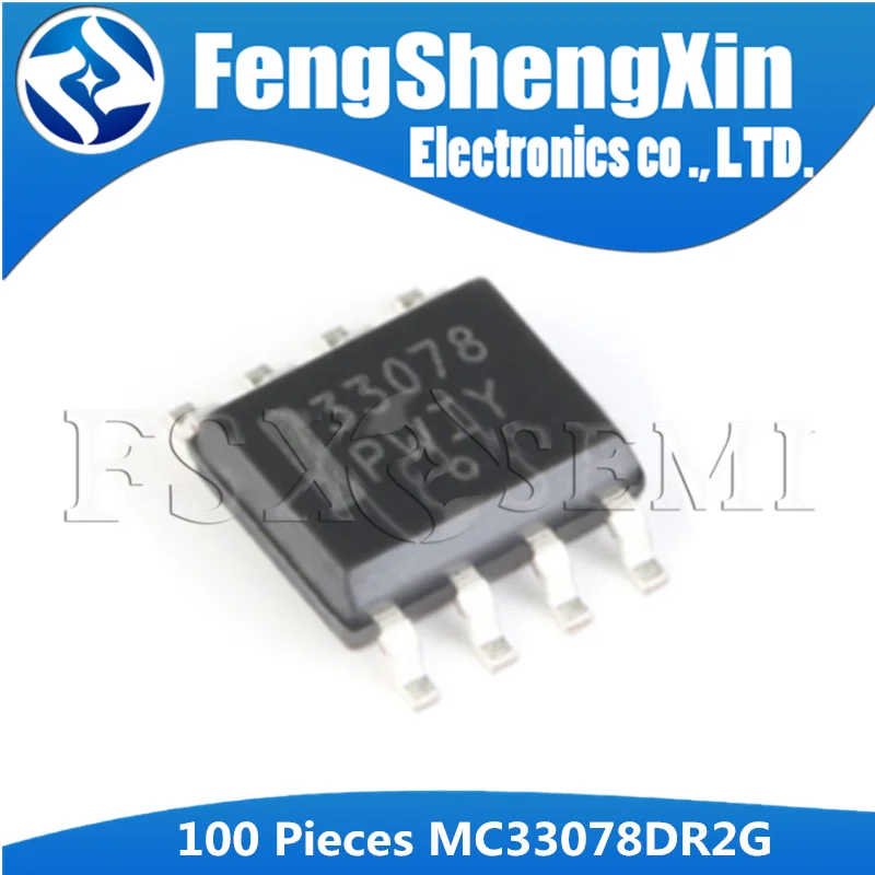 

100pcs/lot MC33078DR2G MC33078 MC33078DR 33078 SOP-8 Low Noise Dual/Quad Operational Amplifiers IC