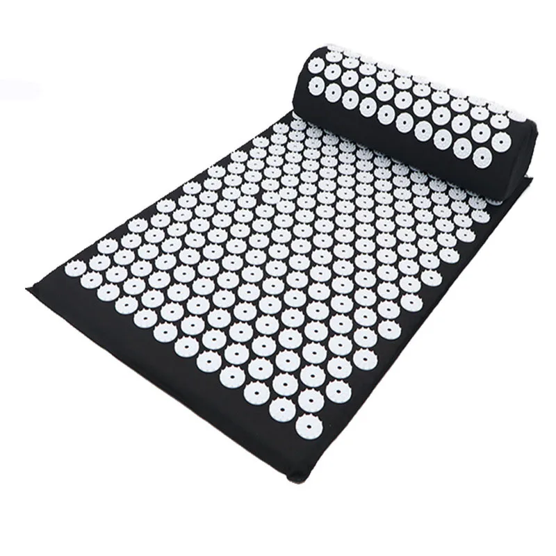 Acupressure Cushion Massage Relieve Pillow Yoga Spike Mat for Neck Back Foot Massage Anti-stress Acupuncture pad Needle Massager
