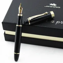 Высокое качество Iraurita перьевая ручка Роскошный Jinhao 450 полностью металлические золотые ручки с зажимом канцелярские принадлежности для офиса и школы