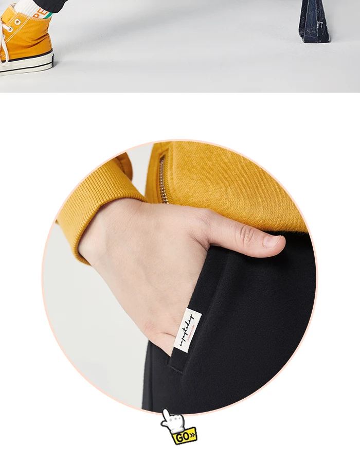 SEMIR pants women winter new sports fashion loose plus velvet casual pants women closing knit trousers