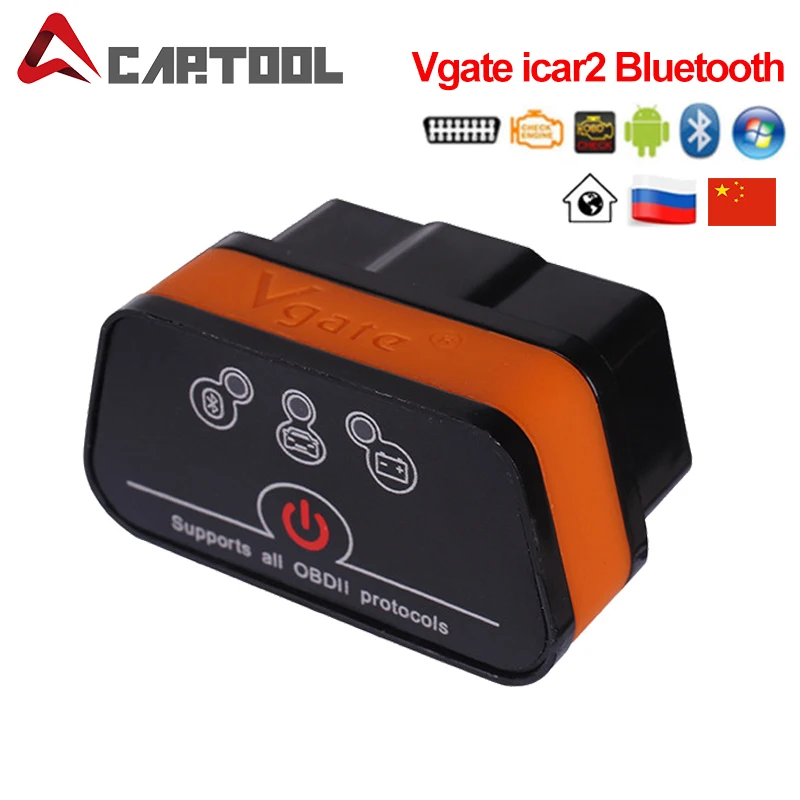Сканер OBD кодов Vgate iCar2 ELM 327 ODB2 Bluetooth|obd scanner|code scannericar 2 |