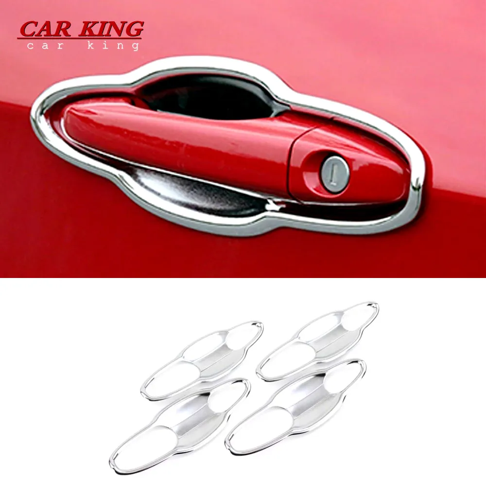

ABS Chrome Exterior Styling Accessories Sticker Shell For Jeep Compass 2017-2020 Car Door Protector Handle Bowl Panel Cover Trim