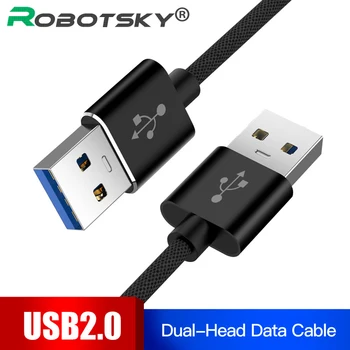 

Dual Type A to Type A Data USB3.0 Extension Cable 5Gbps Super Speed Sync Cord Cable For Radiator USB 3.0 Data Extension Cable