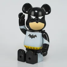 Горячая Bearbrick Violence Bear Blocks медведь Бэтмен 400% модель гаражный набор игрушка для украшения