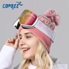 COPOZZ Winter Professional Men Women Ski Goggles Set Magnetic Quick-Change Double Layers Anti-Fog Snowboard Goggles Adults 6