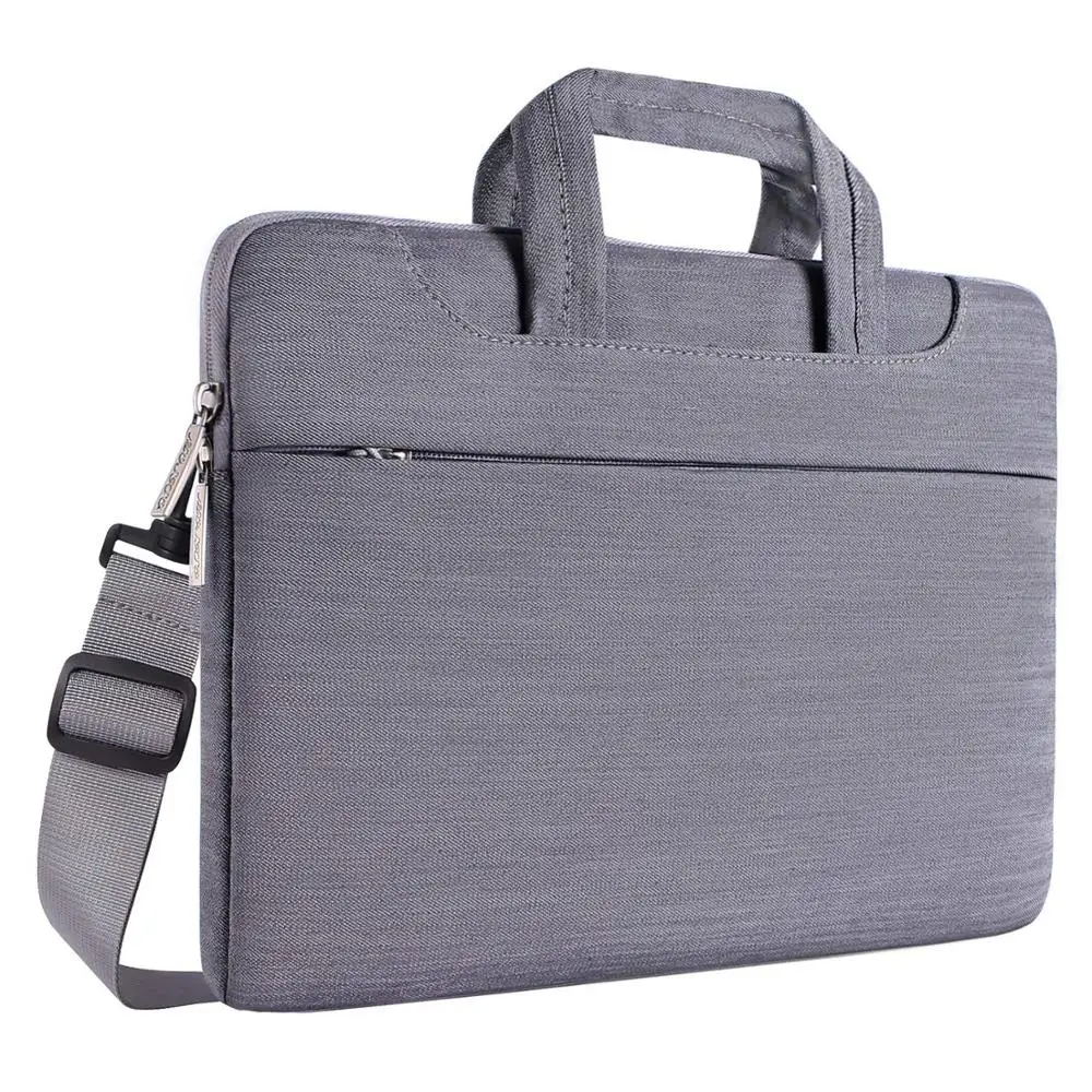 Denim Gray Сумка через плечо из полиэстера для ноутбука Mosiso 13,3 14 15,6 дюймов для Macbook Air/Pro 13 15, карманная сумка для компьютера Hp/samsung/Dell - Цвет: Denim Gray