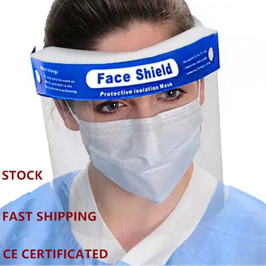 

10PCS Transparent Face Shield Safety Protective Mask with Plastic Visor Anti-Fog Cooking UV Protection Hat with Mask Clear Cover