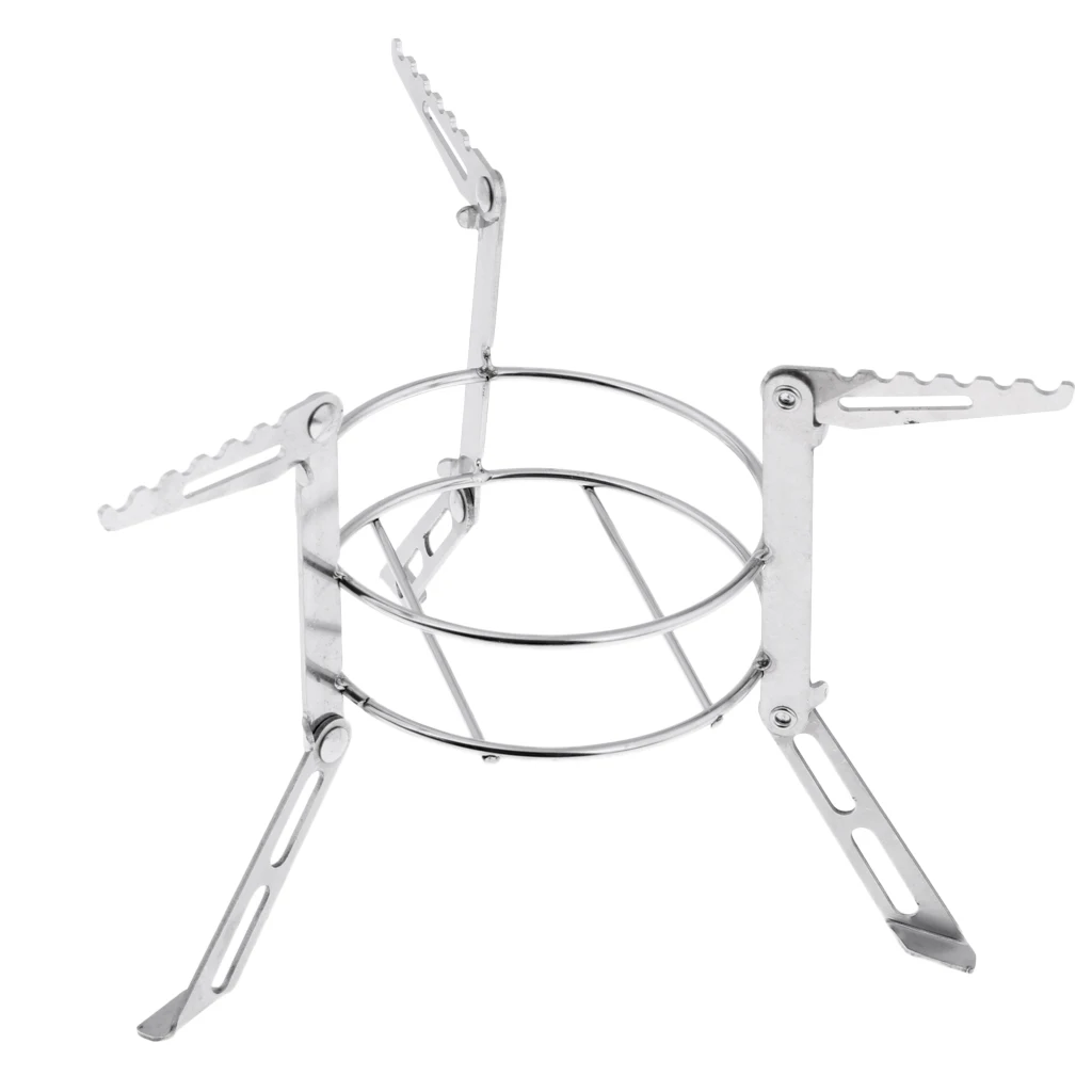Round Alcohol Stove Stand Rack Spirit Burner Base For Outdoor Camping Pots