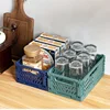 Foldable Storage Basket Stackable Folding Storage Box Organizer Multi-purpose Household Sundries Storage  Snack Fruit Basket ► Photo 3/6