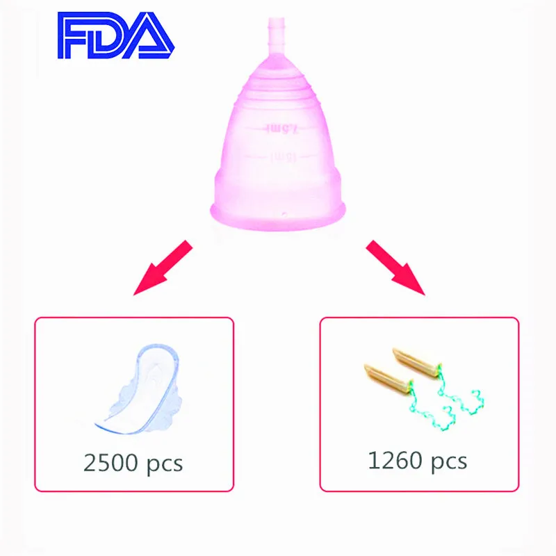 Менструальная чашка из медицинского силикона, Женская гигиена, Женская чашка, Женская чашка, копа, менструальная копа, менструальная De Silicona Medica
