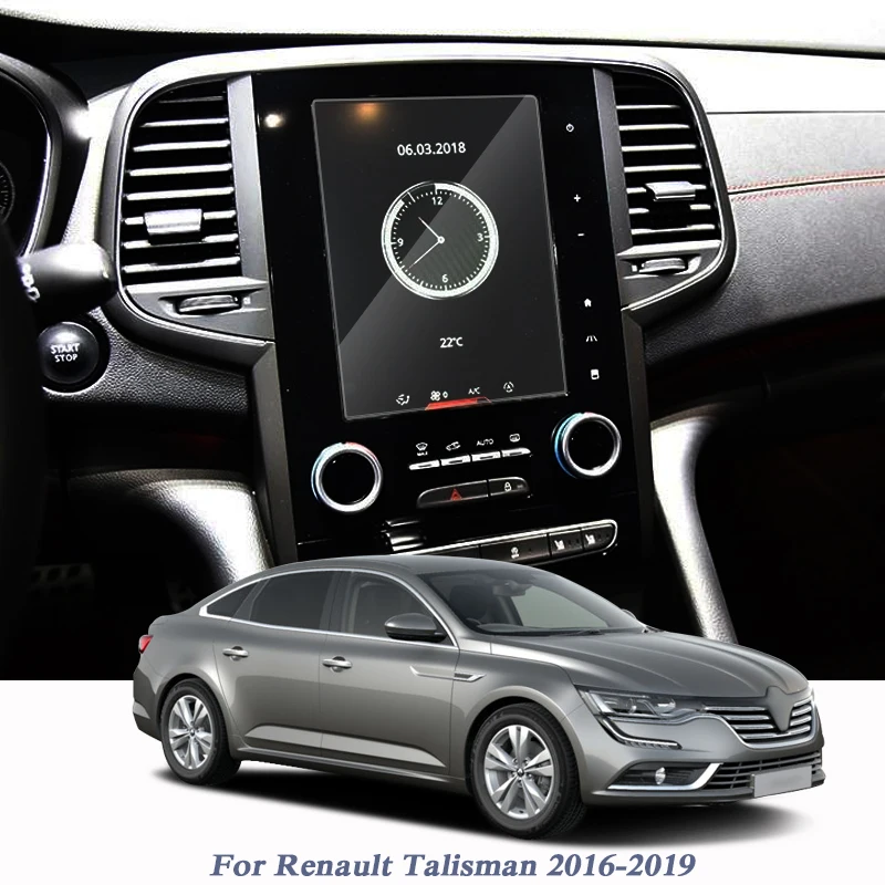 XMSM Voiture Film de Tableau de Bord pour Renault pour Koleos 2017 2018 2019 Auto Tableau De Bord Film De Protection Voiture Pet Membrane Accessoires Intérieurs Navigation GPS Film d/'affichage