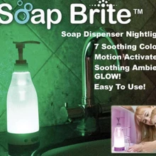 Hot Soap Brite LED Glowing liquid soap bottle Hand sanitizer dispenser sensor soap dispenser night light portable soap dispenser