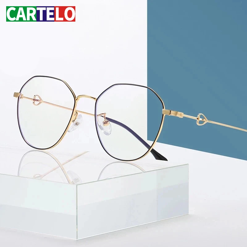 

CARTELO Protection Blue Light Blocking Unisex Eyewear Women Anti Blue Rays Glasses Men Square Computer Eyeglasses Frame