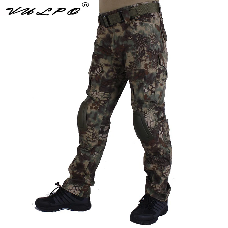 VULPO Camouflage Mandrake Combat Pants Men Trousers Tactical Army Pants