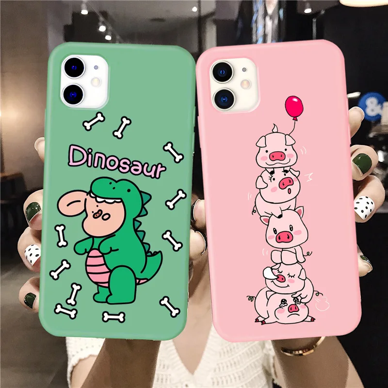 

Cute Cartoon Pig Phone Case For iphone X XS Max XR Case For iphone 11 Pro Max 6s 7 8 plus Cover Fashion Funny Nose Soft Fundas