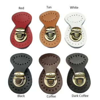 

Faux Leather Magnetic Button Lock Bag Snap Closure Buckle Clasp DIY Replacement