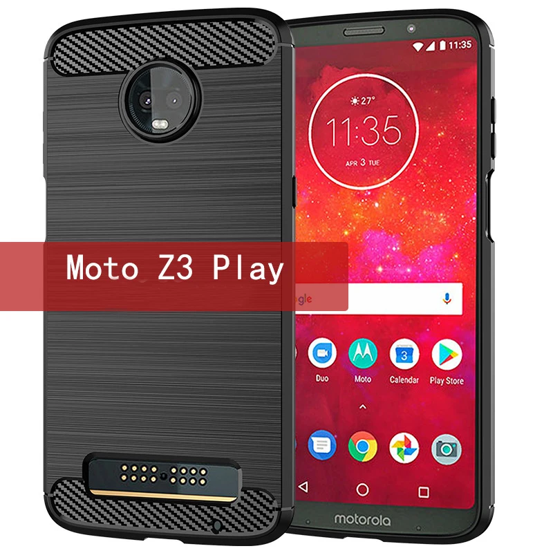 

Drawing Pattern Moto Z3 Play Case Cover Shockproof Soft Tpu Carbon Fiber Back Cover Z3 Play Cases For Motorola Z3 Play Case