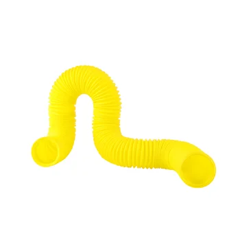 

Funny Pet Hamster Tunnel Creative Hamster Tunnel Toy Hamster Tunnel Tube Pet Plaything Supplies for Home Indoor (Yellow)